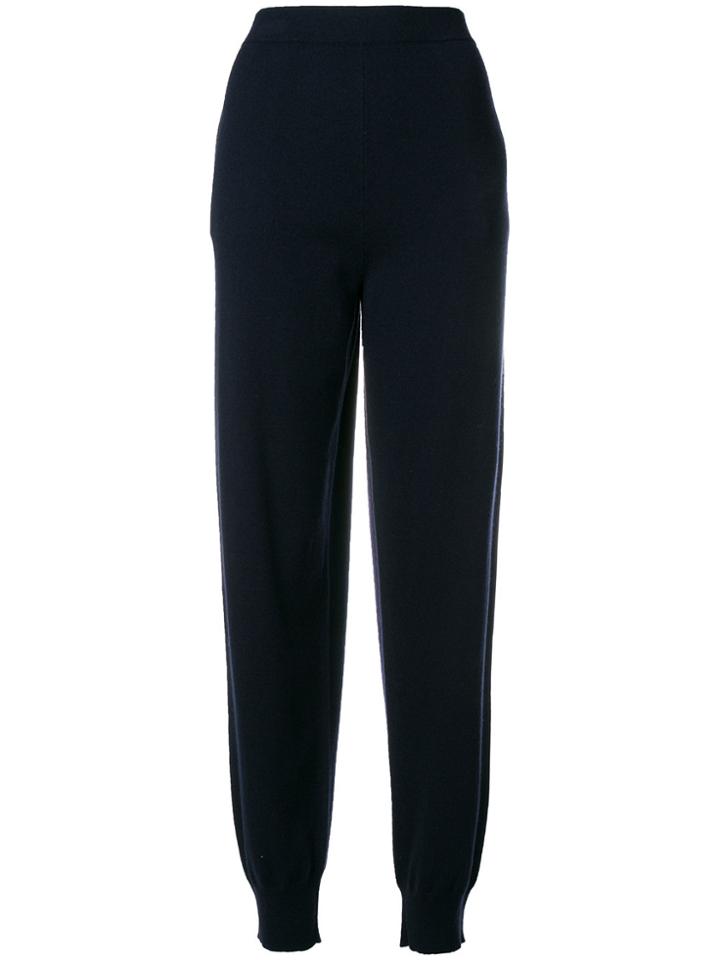Jil Sander Ribbed Cuff Trousers - Blue