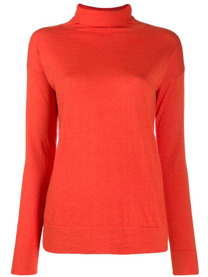 Snobby Sheep Turtleneck Slim-fit Jumper - Orange