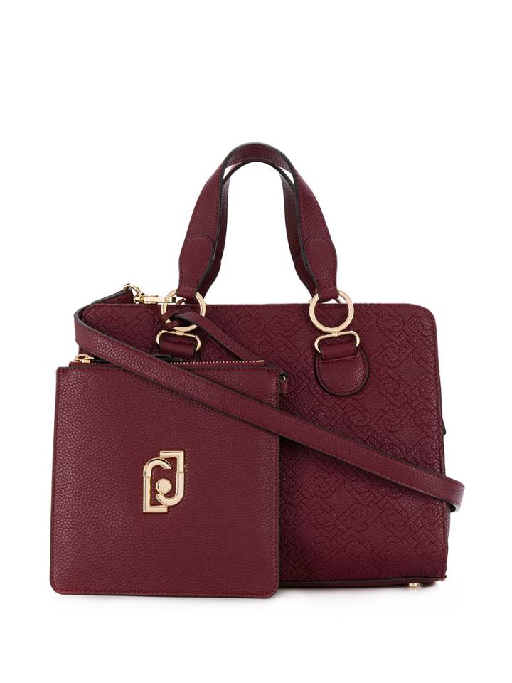 Liu Jo Logo Embossed Tote - Red