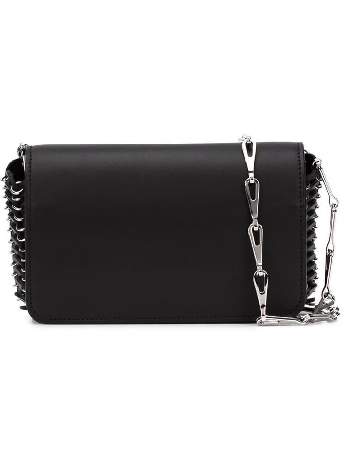 Paco Rabanne Disc And Ring Fold Over Shoulder Bag