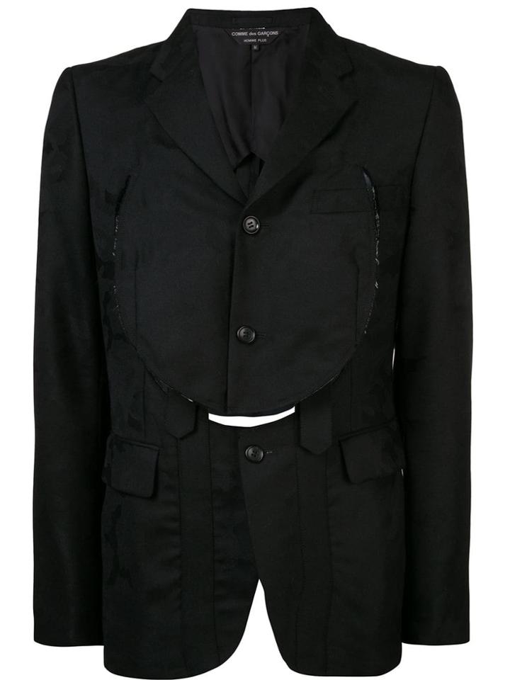 Comme Des Garçons Homme Plus Deconstructed Blazer - Black