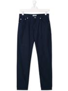 Dondup Kids Straight Leg Chinos - Blue