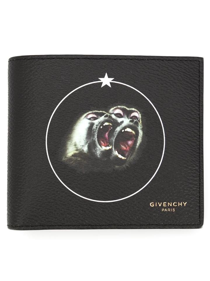 Givenchy Monkey Brothers Billfold Wallet - Black