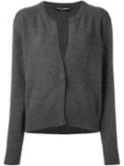 Dolce & Gabbana Single Button Cardigan, Women's, Size: 42, Grey, Cashmere