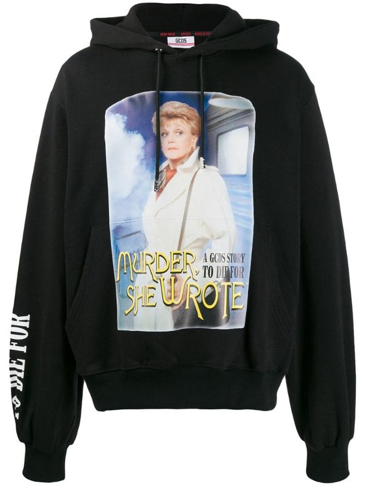 Gcds Graphic Print Hoodie - Black