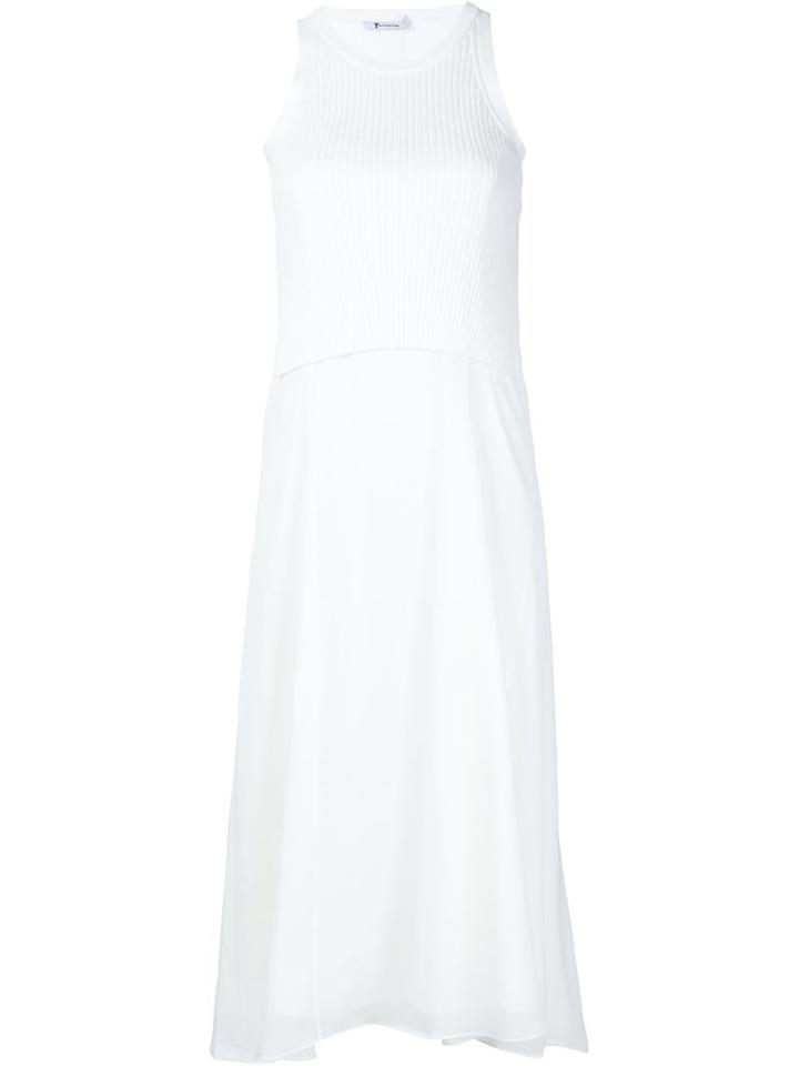 T By Alexander Wang Ribbed Knit Layered Dress