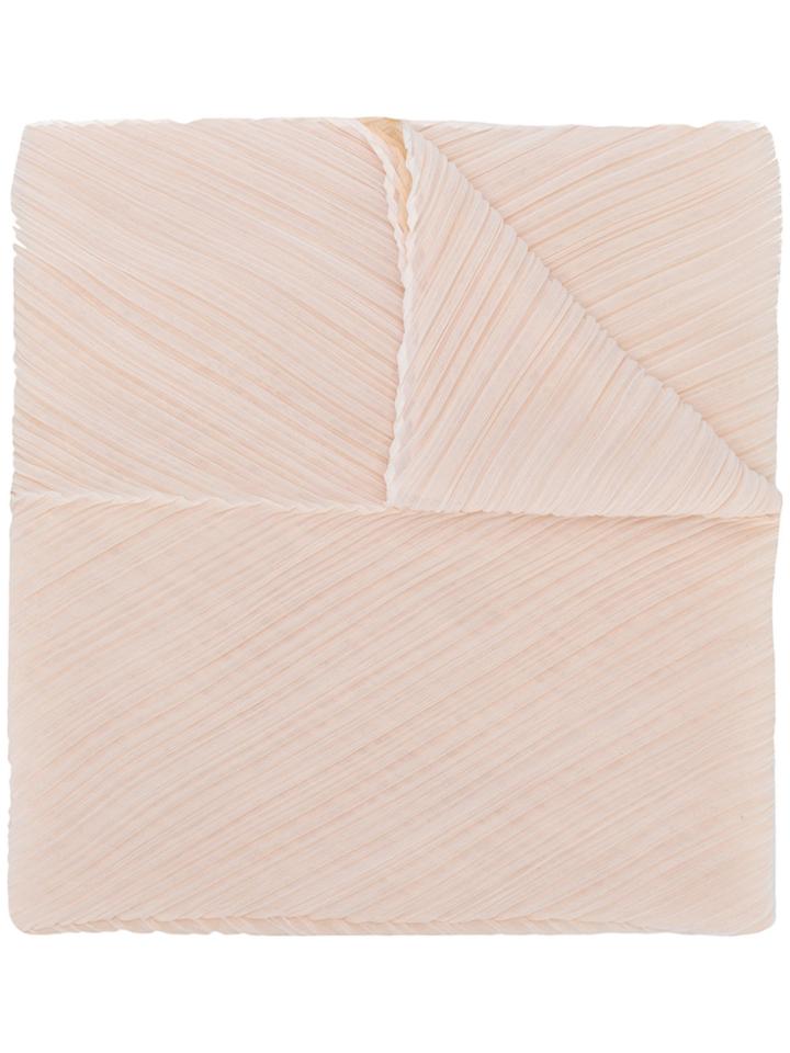 Pleats Please By Issey Miyake Pleated Scarf - Nude & Neutrals