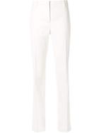 Nº21 Straight-leg Mid-rise Tailored Trousers - White