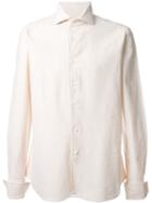 Al Duca D'aosta 1902 Cutaway Collar Shirt, Men's, Size: L, Nude/neutrals, Cotton