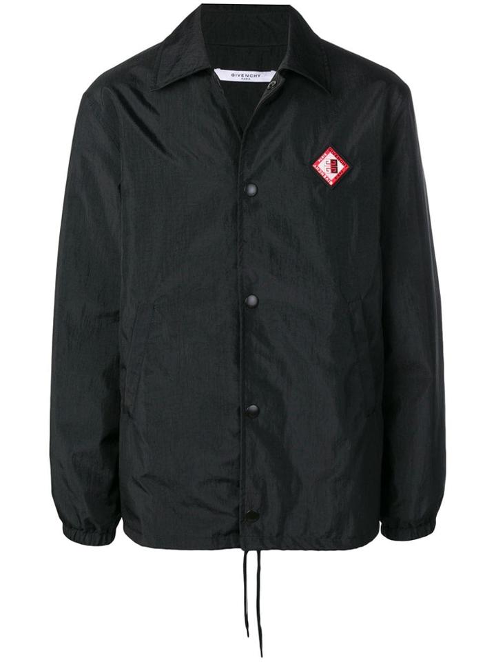 Givenchy Logo Patch Coat - Black