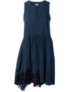 P.a.r.o.s.h. Crochet Detail Dress, Women's, Size: Medium, Blue, Cotton/spandex/elastane