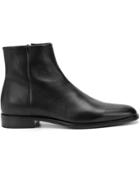 Saint Laurent Wyatt Ankle Boots - Black