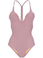 Made By Dawn Traveller Ribbed Swimsuit - Pink