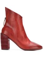 Marsèll Cut-out Ankle Detailed Boots - Red