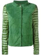 Herno Puffer Jacket, Women's, Size: 42, Green, Cotton/polyamide/polyester/lamb Skin