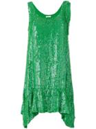 P.a.r.o.s.h. Sequin Mini Dress - Green