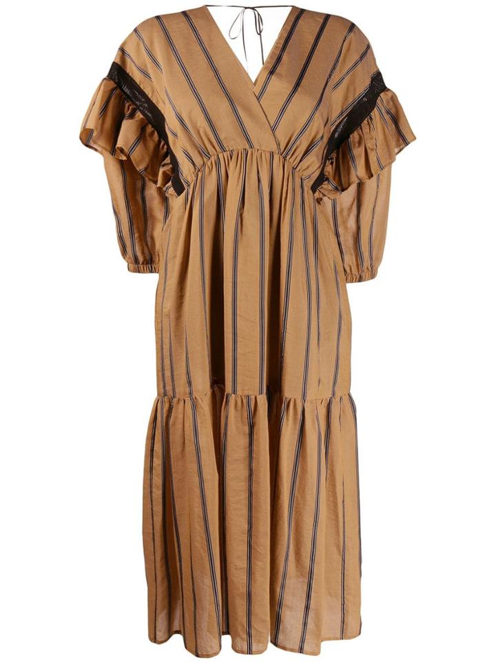 Tela Nicolette Striped Dress - Neutrals