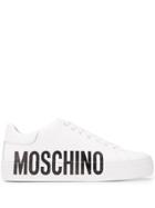 Moschino Logo Low-top Sneakers - White