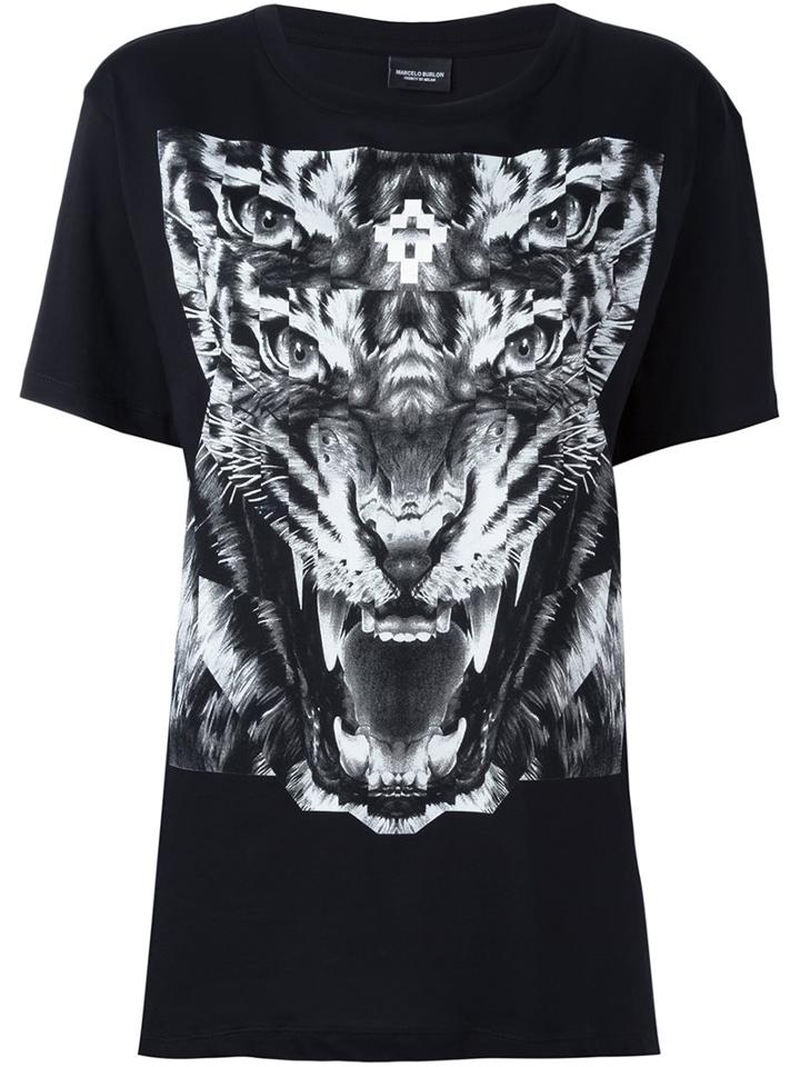 Marcelo Burlon County Of Milan 'el Muerto' T-shirt, Women's, Size: Small, Black, Cotton