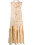 Uma Wang Flared Shirt Dress - Neutrals