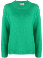 Acne Studios Samara Crew Neck Knitted Sweater - Green