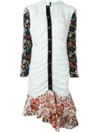 J.w.anderson Floral Print Ruched Dress