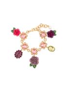 Dolce & Gabbana Crystal-embellished Charm Bracelet - Metallic
