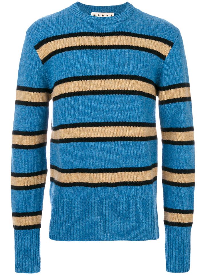 Marni Striped Jumper - Blue