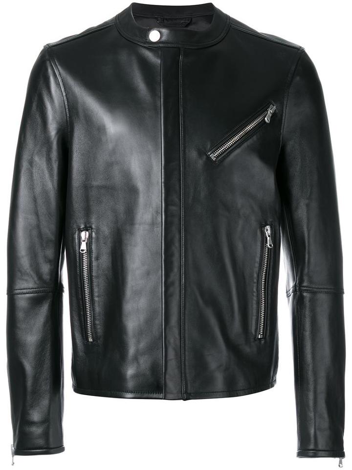 Diesel Black Gold Zipped Jacket, Men's, Size: 50, Sheep Skin/shearling/viscose