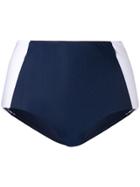 Tory Burch High Waisted Bikini Bottom - Blue