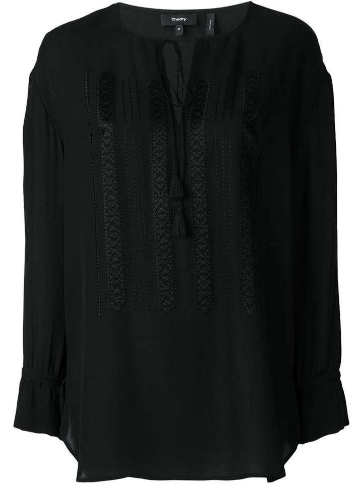 Theory Embroidered Drawstring Tunic