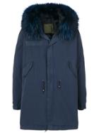 Mr & Mrs Italy Fur Collar Parka - Blue