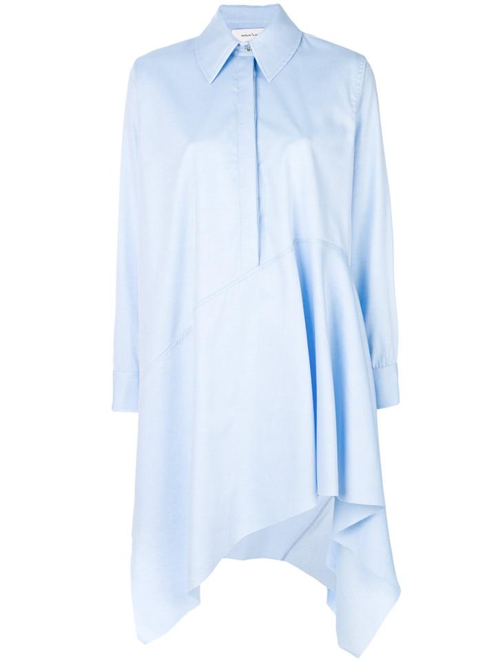 Marques'almeida Asymmetric Shirt Dress - Blue
