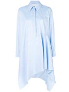 Marques'almeida Asymmetric Shirt Dress - Blue