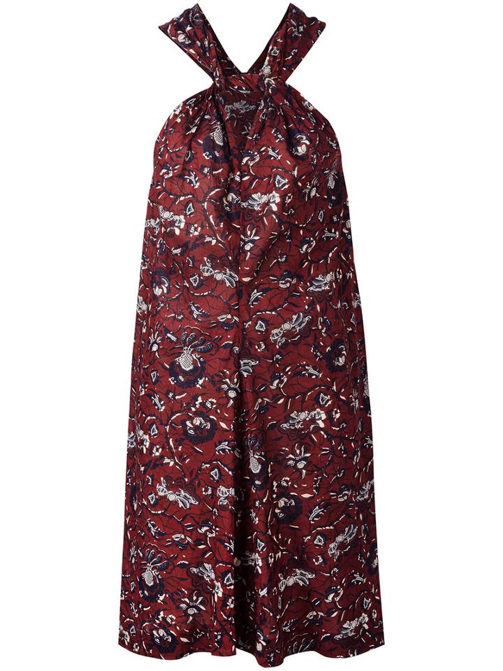 Isabel Marant Étoile Printed Sleeveless Dress, Women's, Size: 40, Red, Cotton