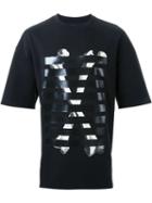 Cy Choi Striped Bone Print T-shirt