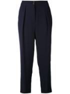 See By Chloé - Tapered Trousers - Women - Polyester/viscose - 36, Black, Polyester/viscose