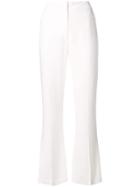 Alberta Ferretti High-waisted Tailored Trousers - White
