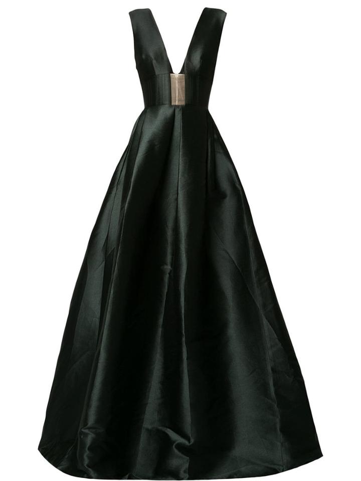 Alex Perry Deep V-neck Dress - Black