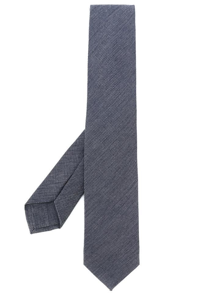 Barba Blurry Stripes Tie - Blue