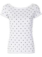 Blumarine Polka Dot Knitted Top - White