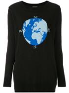 A.brand Pull Manga Longa Globo - Preto - Black