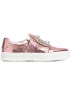 Roger Vivier Embellished Slip-on Sneakers