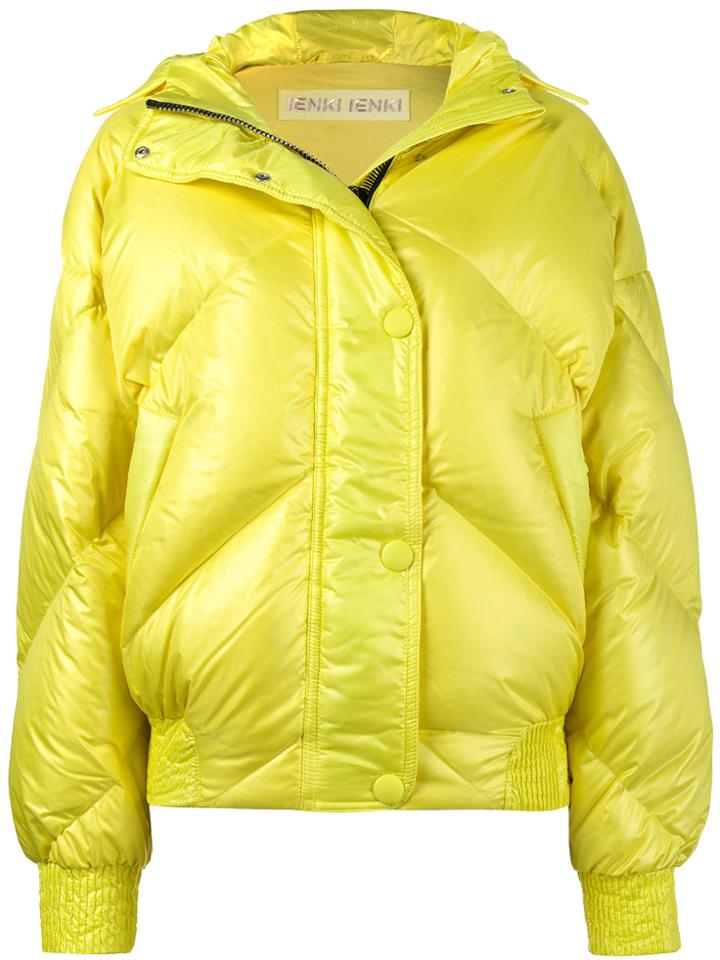 Ienki Ienki Yellow Dunlop Hooded Puffer Jacket - Yellow & Orange