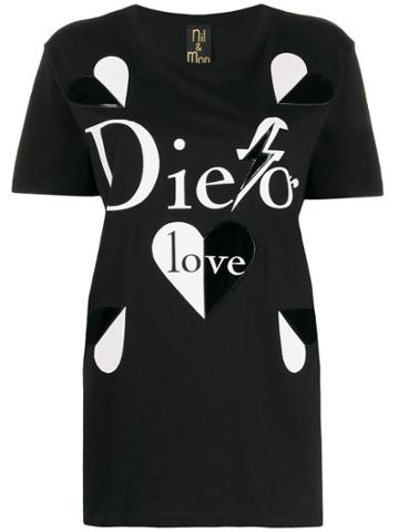 Nil & Mon Graphic Print T-shirt - Black