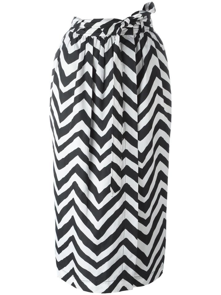 Diesel Zig Zag Pattern Skirt - Black