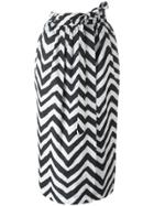 Diesel Zig Zag Pattern Skirt - Black