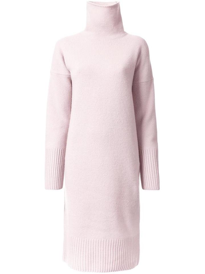 Le Ciel Bleu Roll Neck Dress, Women's, Size: 36, Pink/purple, Wool