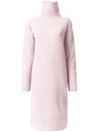 Le Ciel Bleu Roll Neck Dress, Women's, Size: 36, Pink/purple, Wool