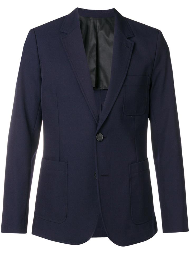 Ami Alexandre Mattiussi Half-lined Two Buttons Jacket - Blue
